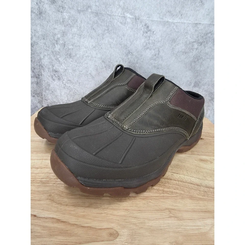 LL Bean Storm Chaser Tek2.5 Duck Shoes Mens 13 Brown Waterproof Slip On